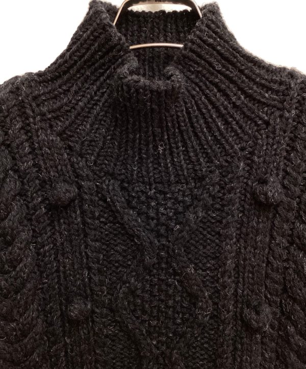 [Pre-owned] Y s HAND-KNITTED ALLAN PATTERN HIGH NECK PULLOVER YX-K97-589 For Cheap