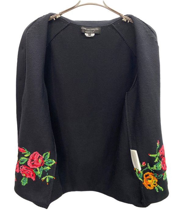 [Pre-owned] COMME des GARCONS COMME des GARCONS Flower Embroidery Knit Vest PI-N007 For Sale