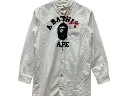 [Pre-owned] A BATHING APE COLLEGE SHIRT ONEPIECE L Online Sale