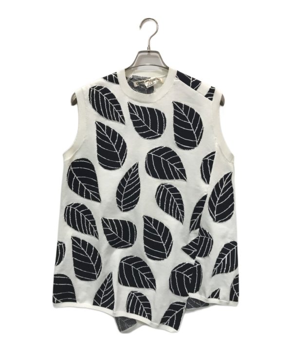 [Pre-owned] COMME des GARCONS Leaf Pattern Knit Vest GI-N007 Online now