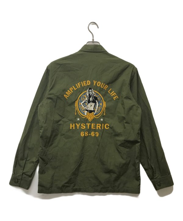 [Pre-owned] Hysteric Glamour AMPLIFIED embroidered military shirt 02233AH08 Discount