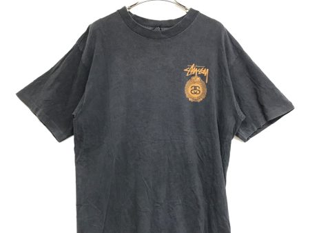 [Pre-owned] stussy SS EMBLEM TEE OLDstussy 80s black tag late Online Sale