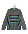 [Pre-owned] COMME des GARCONS SHIRT Design border knit, multicolor W28502 For Discount