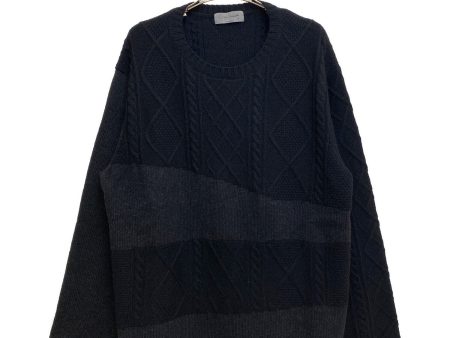 [Pre-owned] Yohji Yamamoto pour homme 23AW 7G SWITCHING WOOL ALAN KNI (7 gauge switching wool aran knit) HJ-K23-189 Online