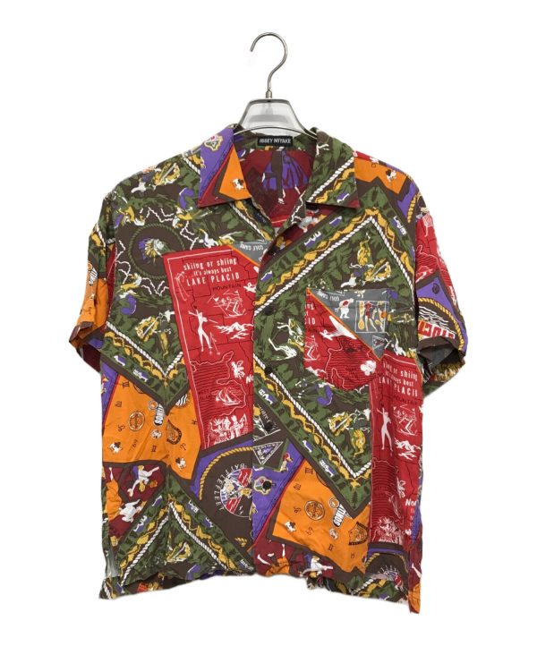 [Pre-owned] ISSEY MIYAKE Old Rayon Casual Shirt ME31-FJ085 Online Sale