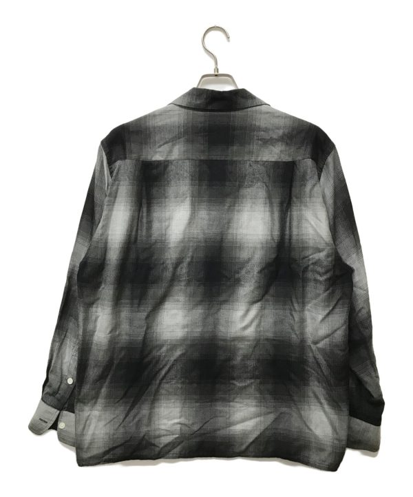 [Pre-owned] WACKO MARIA OMBRE CHECK OPEN COLLAR SHIRT L S Cheap