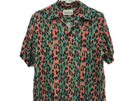 [Pre-owned] WACKO MARIA Leopard open collar rayon shirt For Sale