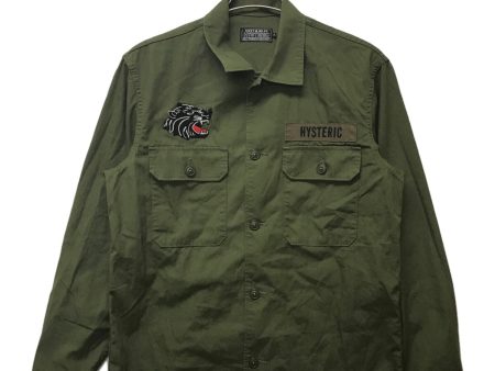 [Pre-owned] Hysteric Glamour AMPLIFIED embroidered military shirt 02233AH08 Discount