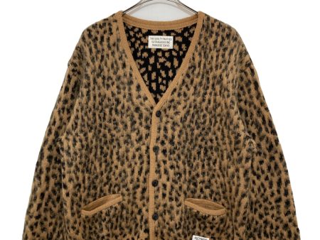 [Pre-owned] WACKO MARIA Leopard mohair cardigan Online now