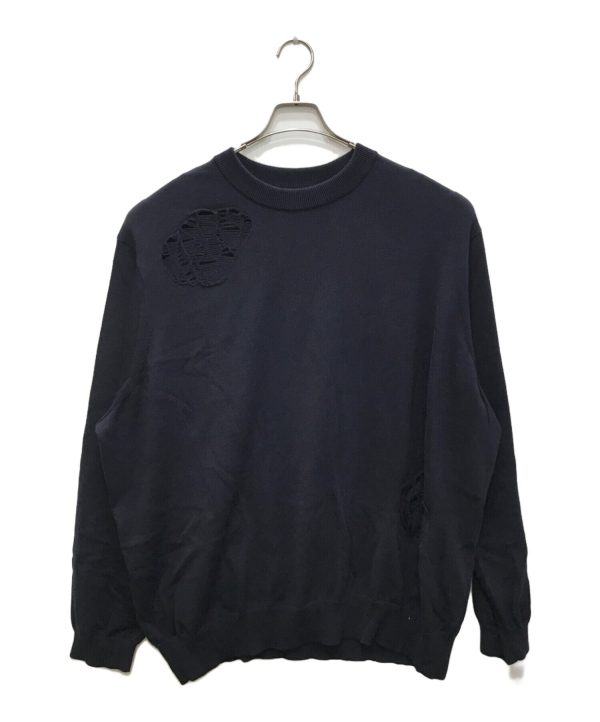 [Pre-owned] TAKAHIROMIYASHITA TheSoloIst. Crew neck sweater   Damaged knit   Crew neck sweater (Crushed) 0001bss24 Sale