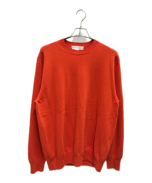 [Pre-owned] COMME des GARCONS SHIRT Oversized High Gauge Wool Crew Neck Knit FL-N008 For Sale