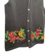 [Pre-owned] COMME des GARCONS COMME des GARCONS Flower Embroidery Knit Vest PI-N007 For Sale