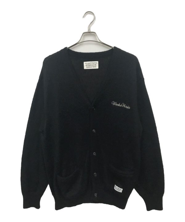 [Pre-owned] WACKO MARIA Logo-embroidered mohair-blend cardigan Online