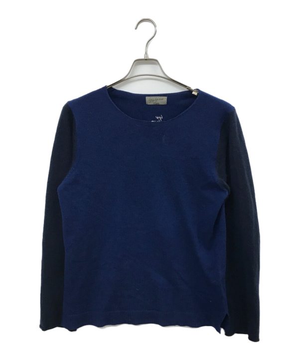 [Pre-owned] Yohji Yamamoto pour homme Bicolor Cashmere Knit HY-K92-198 Fashion