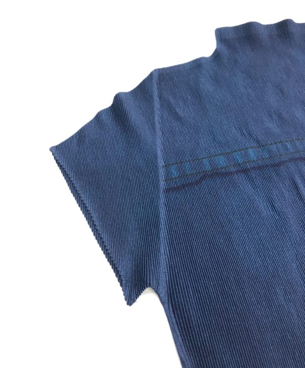 [Pre-owned] PLEATS PLEASE Denim Transfer S S Cut and Sew PP33-FK815 on Sale