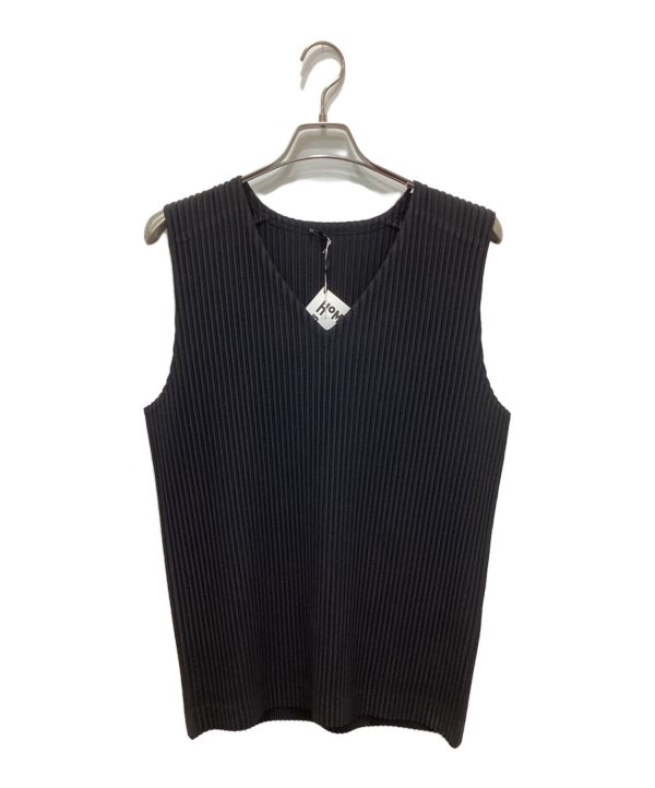 [Pre-owned] HOMME PLISSE ISSEY MIYAKE Pleated V-neck Vest HP55JE010 Online