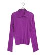 [Pre-owned] PLEATS PLEASE Pleated Shirt Cardigan   Long Sleeved Shirt   Purple PP23-JJ189 For Discount