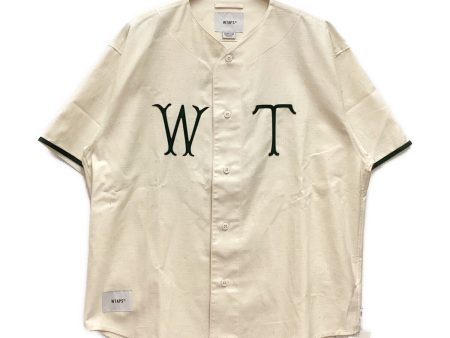 [Pre-owned] WTAPS COTTON.SATIN.SPINA Cotton baseball shirt 241TQDT-SHM05 Supply