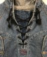 [Pre-owned] EVISU lace up denim parka Hot on Sale