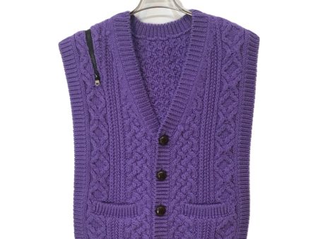 [Pre-owned] TAKAHIROMIYASHITA TheSoloIst. double zip reverse aran pattern vest sk.0002AW22 For Cheap