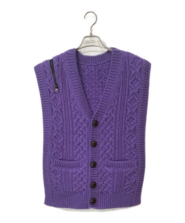 [Pre-owned] TAKAHIROMIYASHITA TheSoloIst. double zip reverse aran pattern vest sk.0002AW22 For Cheap