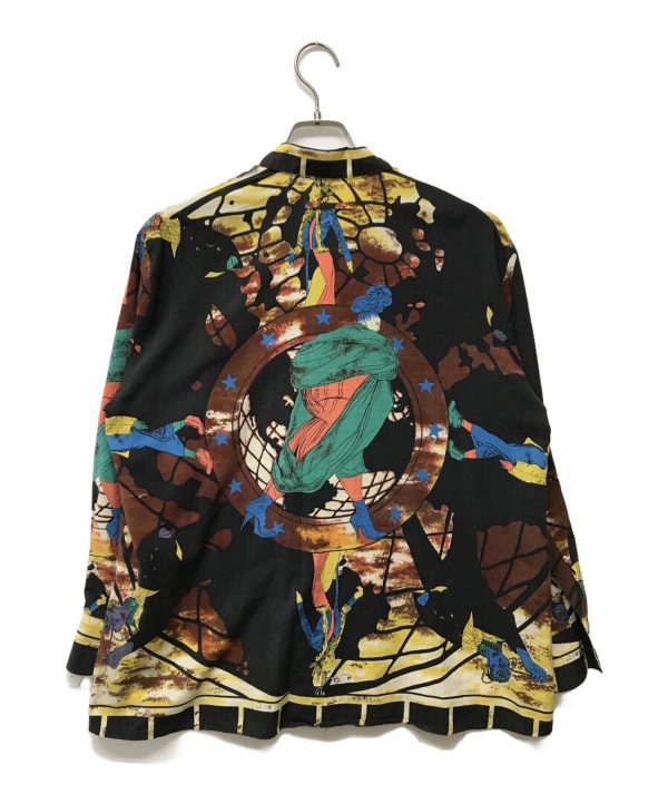 [Pre-owned] Jean Paul Gaultier FEMME printed open-collar shirt Online Sale