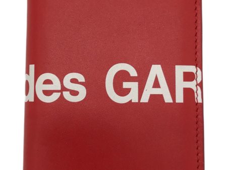 [Pre-owned] COMME des GARCONS Huge-Logo Foldable Card Case Card Case Wallet For Discount