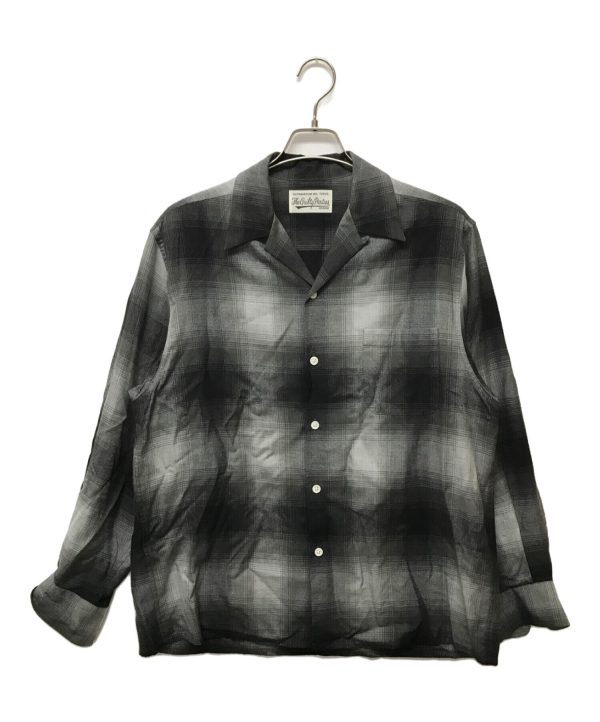 [Pre-owned] WACKO MARIA OMBRE CHECK OPEN COLLAR SHIRT L S Cheap