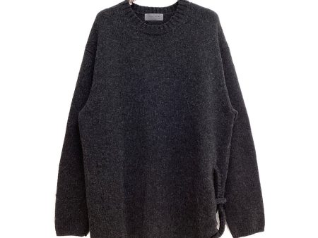 [Pre-owned] Yohji Yamamoto pour homme 23AW SIDE STRING DETAIL CREW NECK KNIT HJ-K05-193 Online now