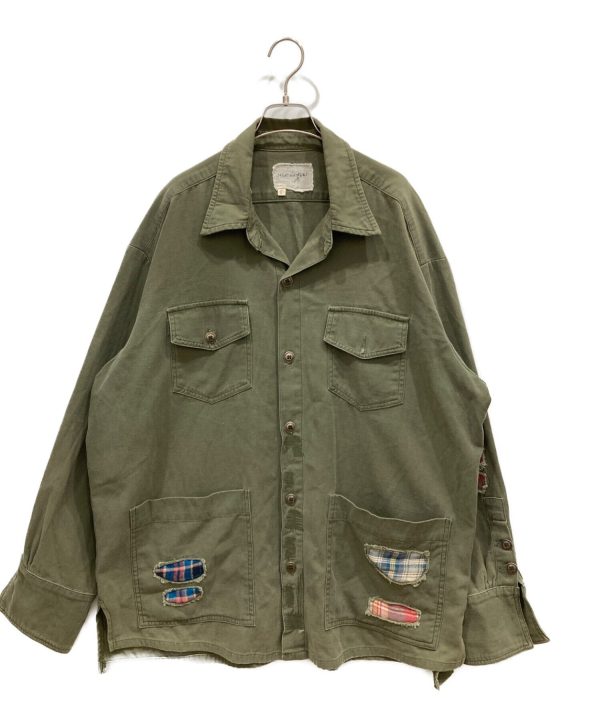 [Pre-owned] GREG LAUREN Boxy Studio Shirt Boxy Studio Shirt Military Coverall Supply