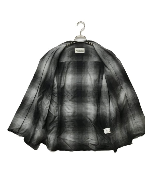 [Pre-owned] WACKO MARIA OMBRE CHECK OPEN COLLAR SHIRT L S Cheap