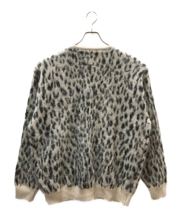 [Pre-owned] WACKO MARIA Leopard Mohair Knit Cardigan For Cheap