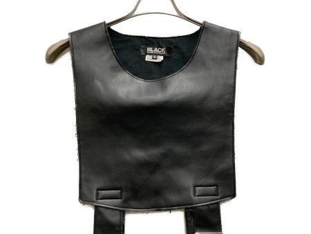 [Pre-owned] BLACK COMME des GARCONS Faux leather suspender vest 1C-V006 For Cheap