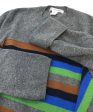 [Pre-owned] COMME des GARCONS SHIRT Design border knit, multicolor W28502 For Discount