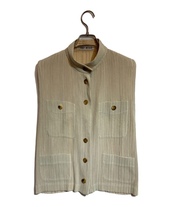 [Pre-owned] ISSEY MIYAKE pleated vest IM71-FE906 For Discount