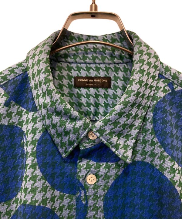 [Pre-owned] COMME des GARCONS HOMME PLUS Chidori Plaid Apple Pattern Shirt For Cheap