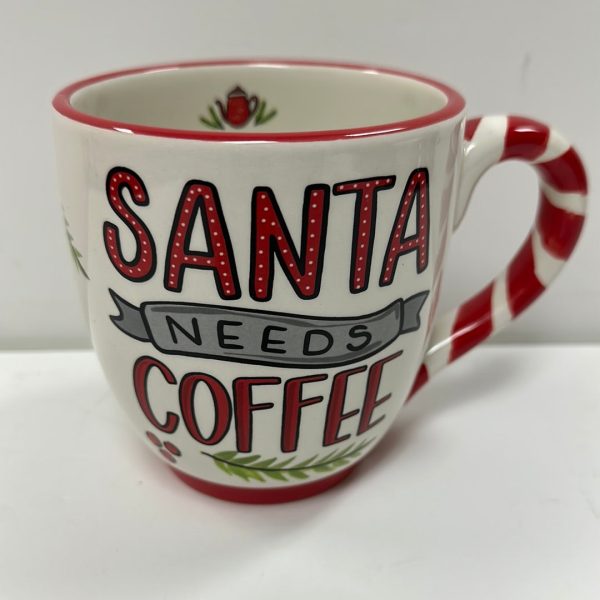 SANTA NEEDS COFFEE MUG-0433 Online now