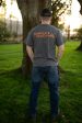 Hancock Original Charcoal Grey with Orange Short Sleeve T-Shirt Hot on Sale