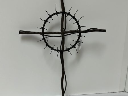 CROWN OF THORNS METAL CROSS-8349 For Sale