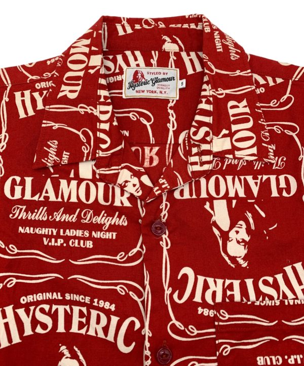 [Pre-owned] Hysteric Glamour WHISKY pattern standard collar shirt 02201AH08 For Cheap