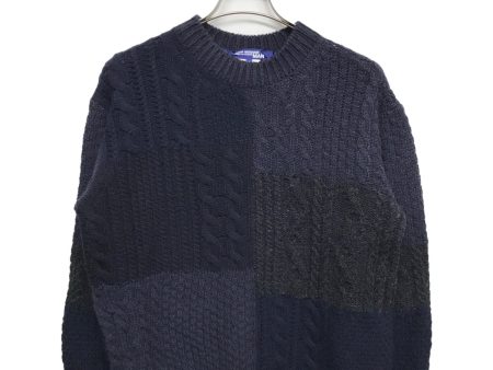 [Pre-owned] COMME des GARCONS JUNYA WATANABE MAN Shetland and Wool Aran Pattern Knitted Sweater WH-N007 Online Hot Sale