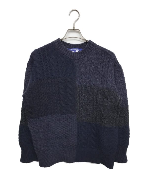 [Pre-owned] COMME des GARCONS JUNYA WATANABE MAN Shetland and Wool Aran Pattern Knitted Sweater WH-N007 Online Hot Sale