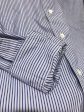 [Pre-owned] COMME des GARCONS HOMME Cotton Stripe Mix Band Collar L S Shirt HI-B007 Fashion