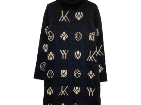 [Pre-owned] YOHJI YAMAMOTO Monogram Jacquard Knit Dress FX-K78-191 on Sale