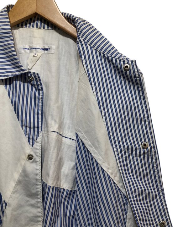 [Pre-owned] COMME des GARCONS SHIRT Panel Stripe Shirt Jacket S27165 Online Hot Sale