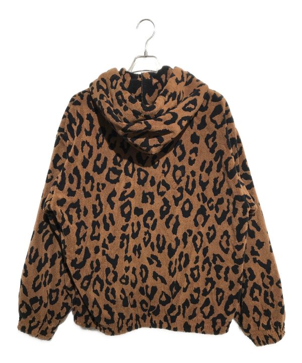 [Pre-owned] WACKO MARIA LEOPARD ZIP HOODED JACKET Online now