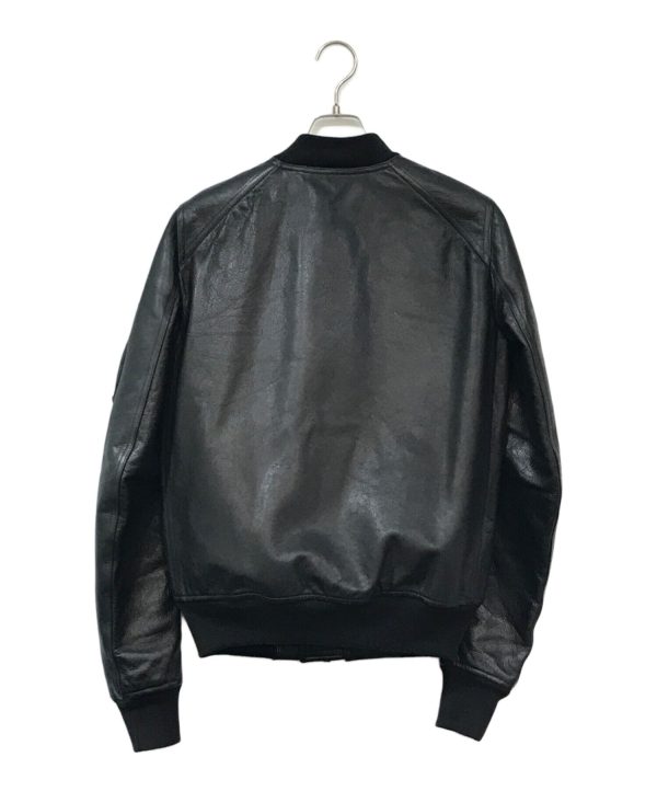 [Pre-owned] RICK OWENS Leather Bomber Jacket RU16S3775-LCW For Discount