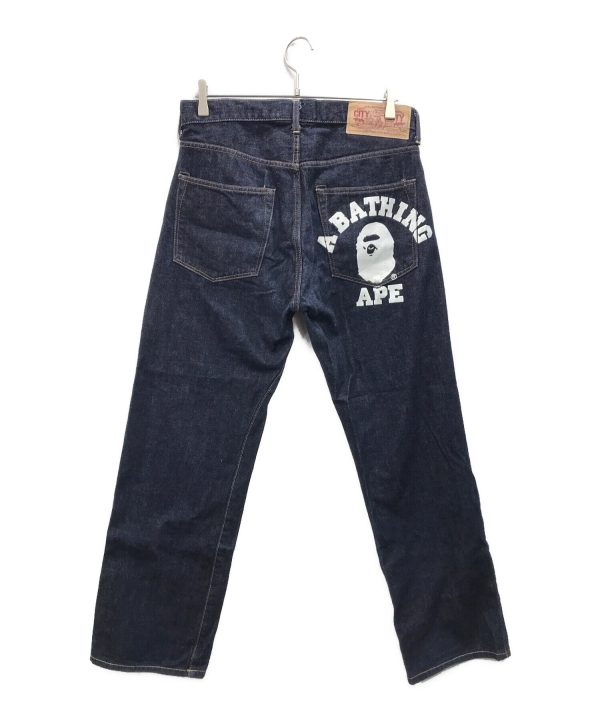 [Pre-owned] A BATHING APE Back painted denim pants Cheap