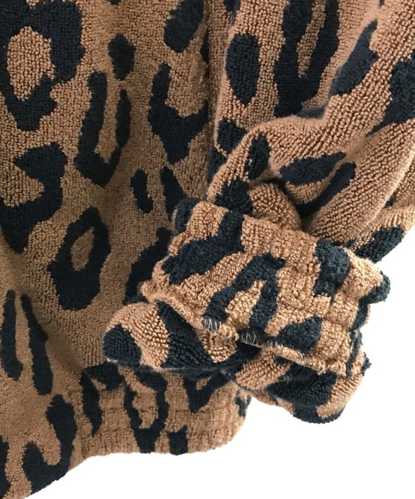 [Pre-owned] WACKO MARIA LEOPARD ZIP HOODED JACKET Online now