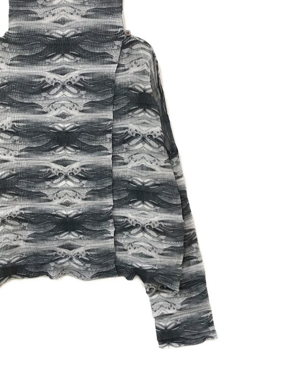 [Pre-owned] ISSEY MIYAKE FETE Pleated blouse with all-over pattern IF62FJ269 Online Hot Sale